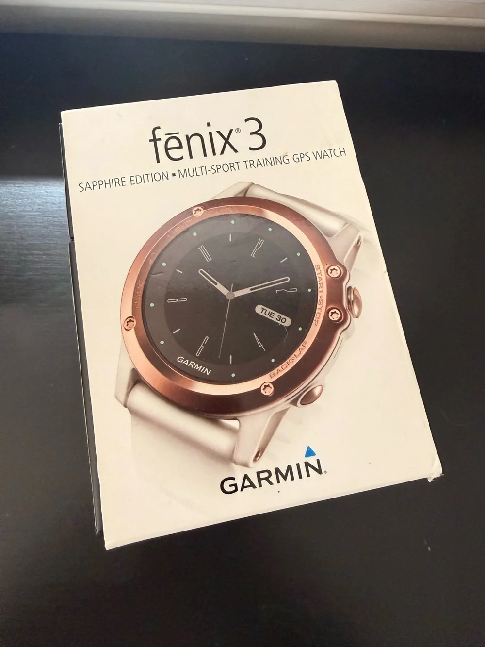 garmin Fenix 3 Sapphire Edition Multi Sport Training GPS Watch-Rose Gold Bezel